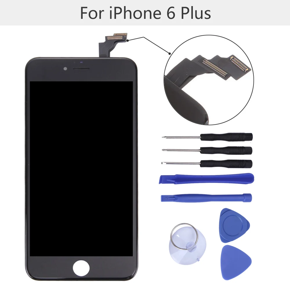 1 шт. 5.5 &quotЖК-дисплей Экран Замена для iPhone 6 plus ЖК-дисплей дисплей сборки нет
