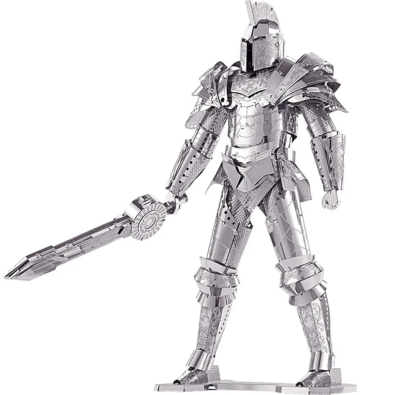 Мода Piececool 3D головоломка металлические игрушки черный рыцарь DIY сборка модель
