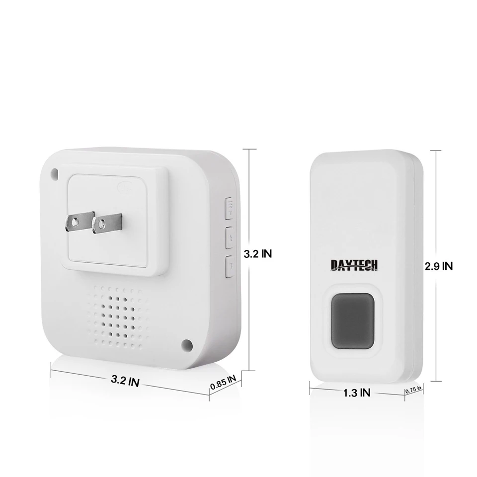 Беспроводной дверной звонок DAYTECH Водонепроницаемый IP44 с 55 курантами