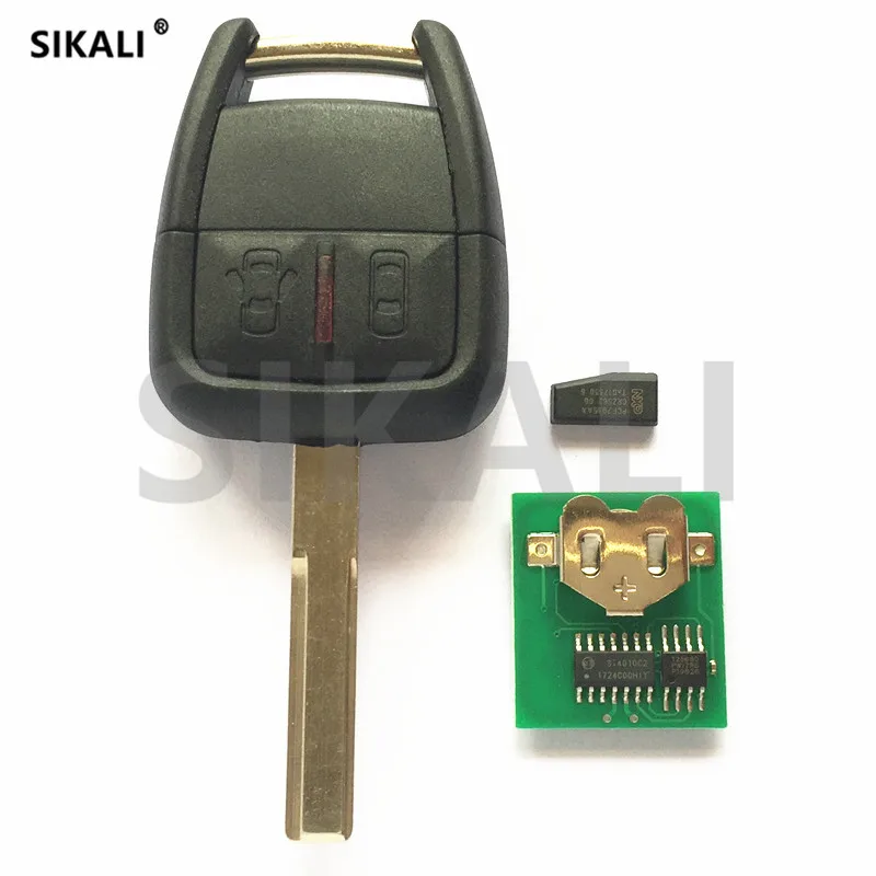 SIKALI 2 Buttons Car Remote Key for Chevrolet Astra Corsa Zafira Vectra 433.92 MHz with ID40 Chip Door Lock Controller | Автомобили и