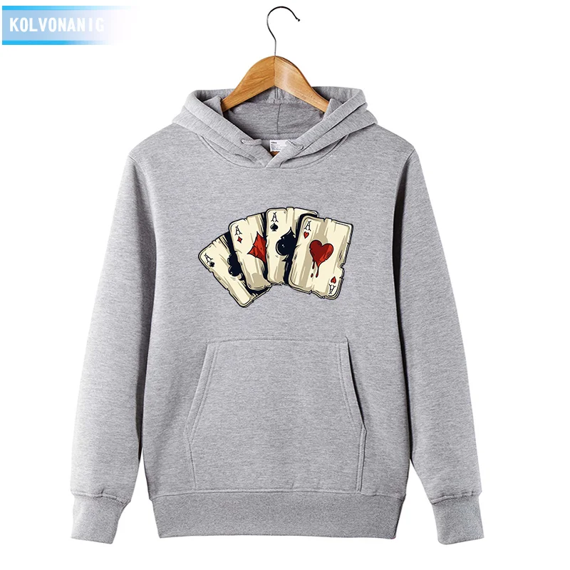 

2019 Men's Winter 3D Poker Funny printed Sweatshirts Men&Women Rock Tracksuits Hoodies Male Fashion Casual Pullover Hoody
