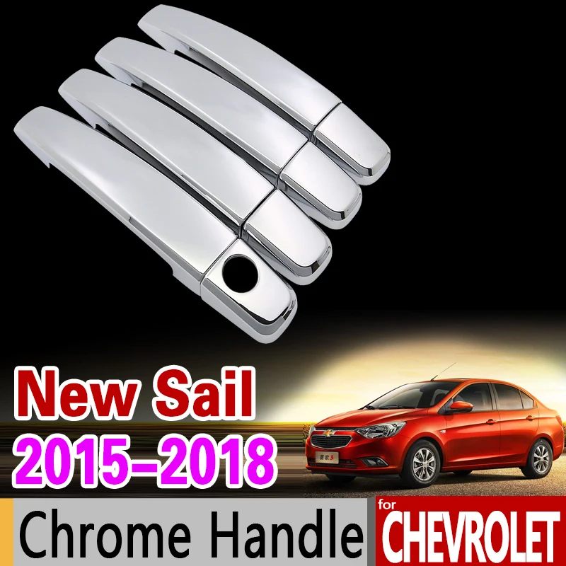 Автомобильный хромированный комплект для отделки дверных ручек Chevrolet New Sail 2015 2016