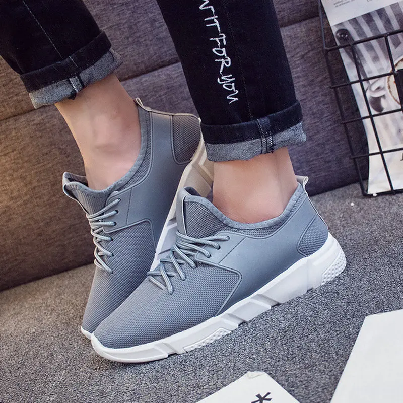 Summer all black Breathable Mesh male sneakers footwear Comfortable Adult shoes man causal Shoes tenis Lovers flats II-64Z | Обувь