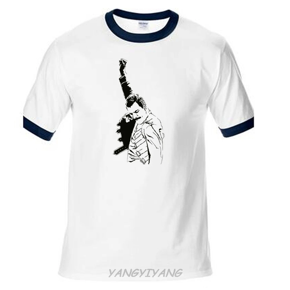 Музыкальная Мужская футболка Freddie Mercury Tribute M79 сделанная на заказ хорошее качество