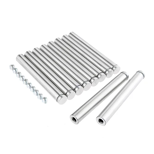 19x150mm DRELD 10 шт./лот 19 мм нержавеющая сталь рекламные стойки болты булавки гвозди билборд крепежные винты оборудование Стекло крепеж - Цвет: 19x150mm