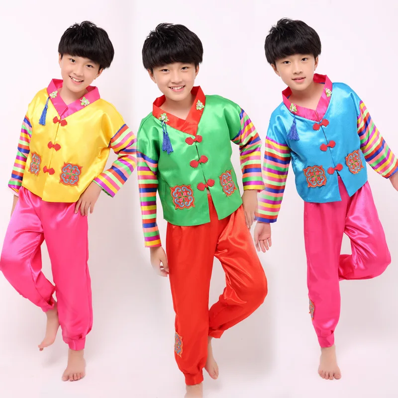 Традиционные детские костюмы Hanbok для мальчиков этнических меньшинств