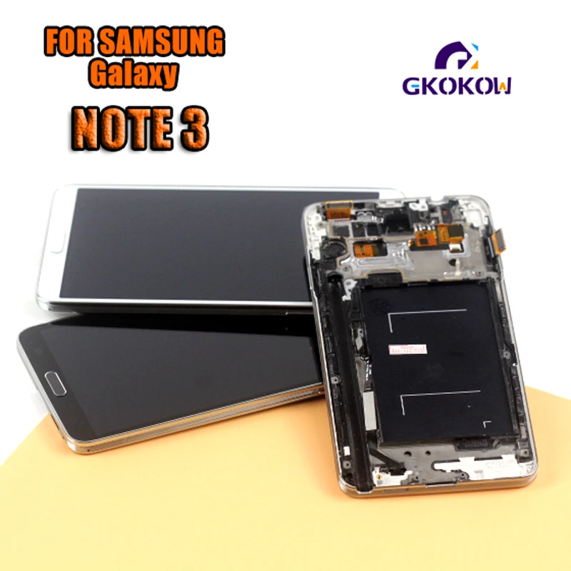 Для samsung Galaxy Note3 Note 3 N900 N9005 N900A N900V телефон ЖК-дисплей кодирующий преобразователь сенсорного экрана в сборе с рамкой
