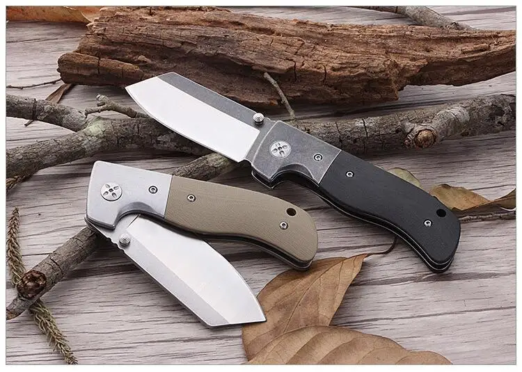 LLxxmm Охота тактический складной Ножи выживания AUS-8 лезвие G10 ручка EDC инструменты