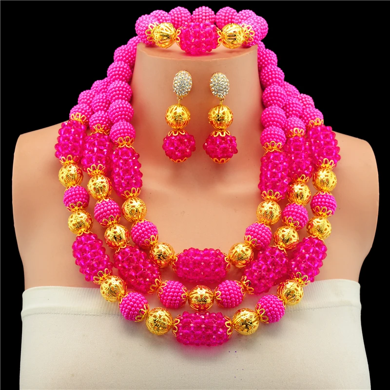 Комплект ювелирных изделий из африканских бусин модные свадебные комплекты