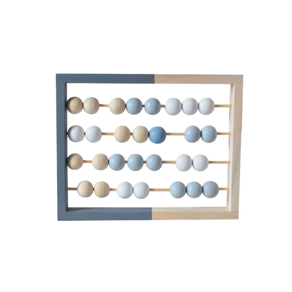 M Детская деревянная бисер «геометрическая фигура» 3-5 Бусы Abacus обучающие игрушки для детей для раннего развития Игрушка - Цвет: M