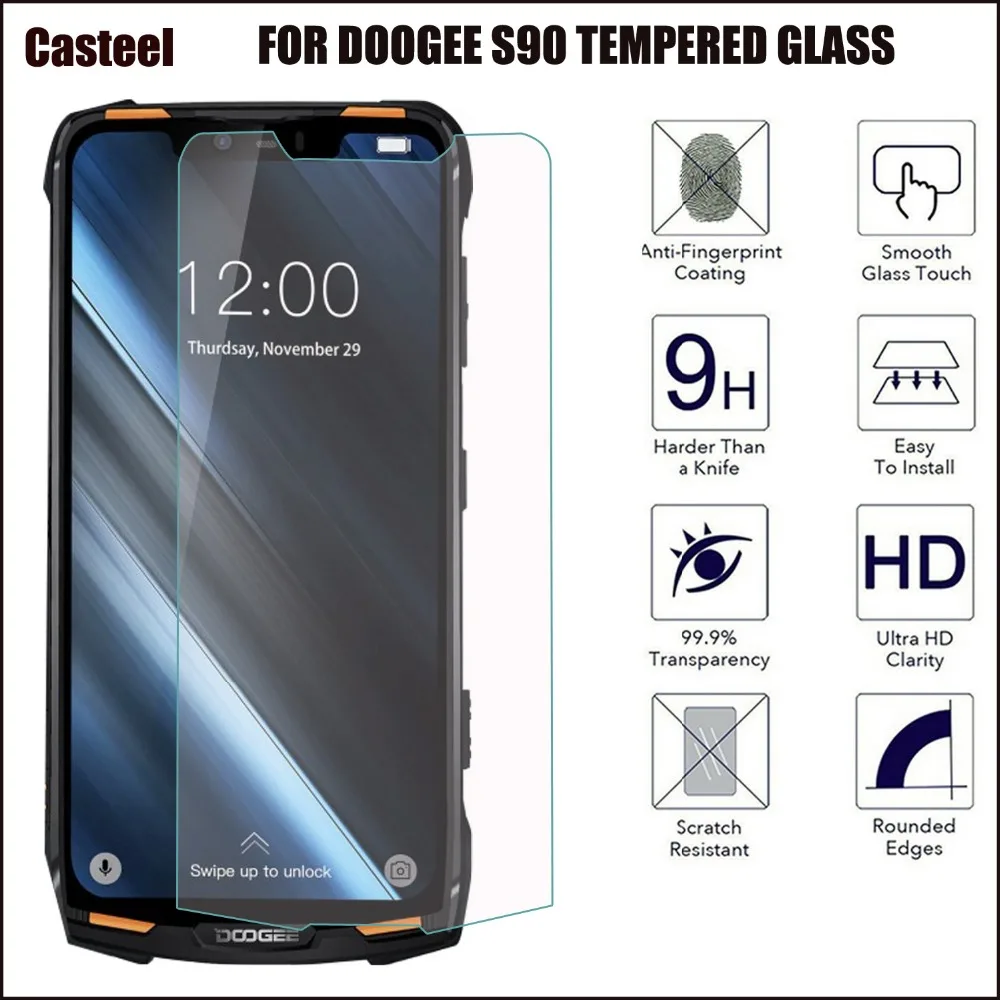 Закаленное стекло премиум класса 0 3 D с изогнутыми краями для Doogee S90 5