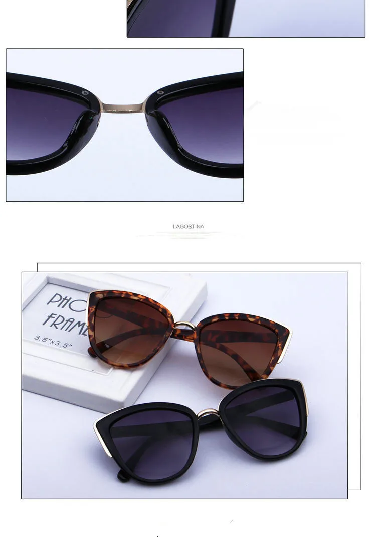 Занавес Lunette Soleil Femme Новая мода кошачий глаз солнцезащитные очки женские роскошные Винтажные Солнцезащитные очки дикие градиентные зеркальные очки
