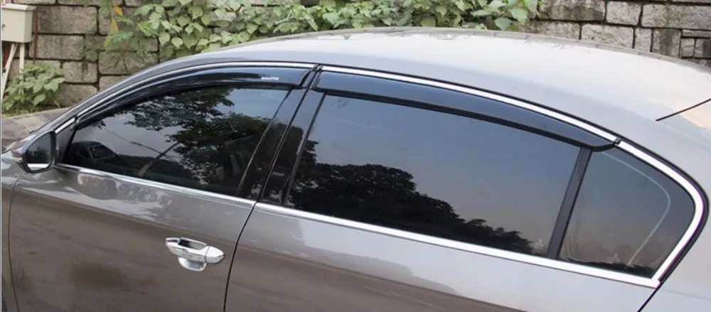 Дождевик для окна автомобиля Osmrk volkswagen passat b7 2012 16 хромированный|visor visor|visor for carvisor