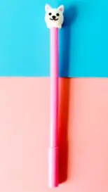 Gel pen 1 шт., гелевая ручка для щенков, милые канцелярские принадлежности, 0,5 мм, милые кавайные ручки, гелевые ручки с героями мультфильмов, новинка, Студенческая ручка для подписи, Kawaii, школьные принадлежности - Цвет: Gel pen