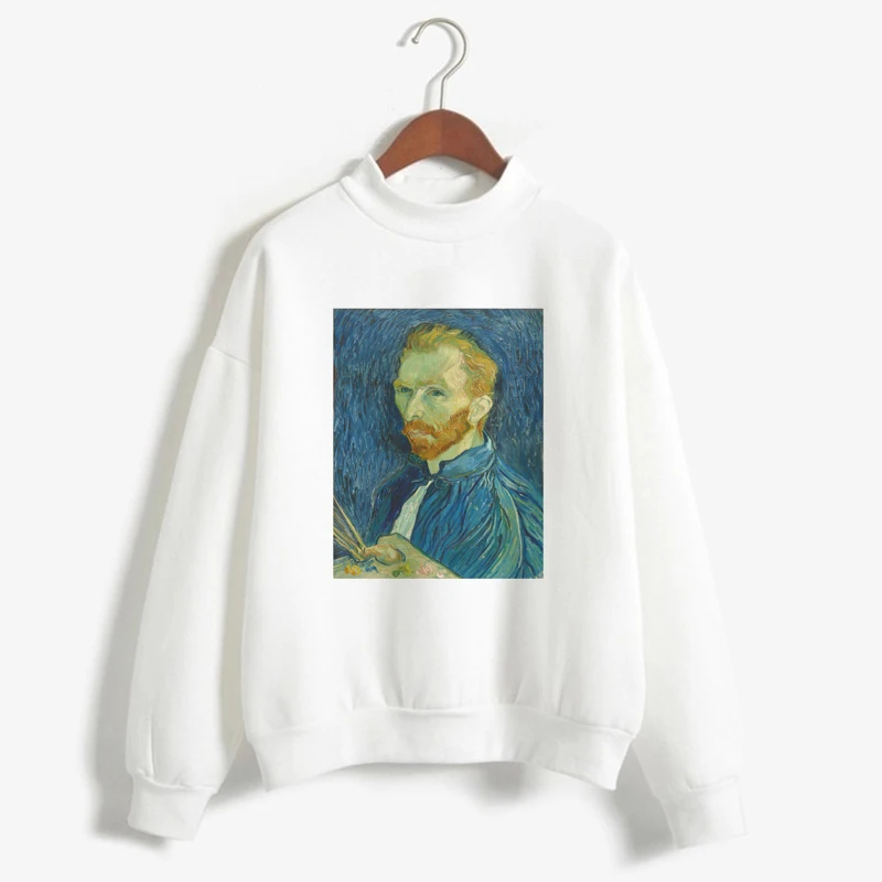 Женская толстовка Hipster Van Gogh Van Goghing Van Gone Meme Осенняя толстовка с забавным длинным рукавом Harajuku Vogue толстовки Одежда