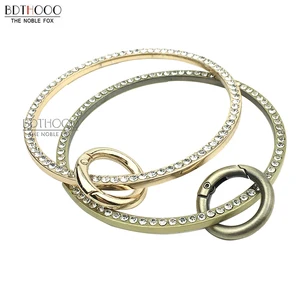 Круглые металлические ручки для сумок, 9 см