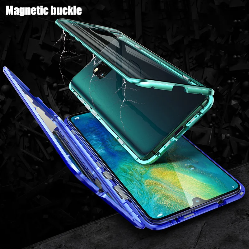 BFOLLOW 360 передний и задний 5D изогнутый стеклянный чехол для huawei mate 20 Pro Магнитный