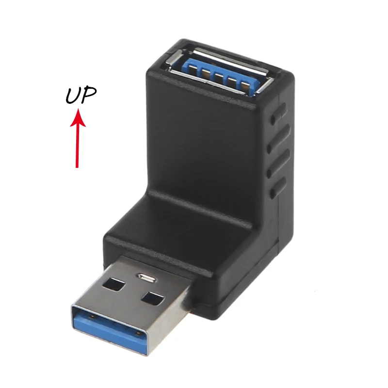 90 градусов USB 3 0 мужчина к гнезду адаптер Соединительный изгиб