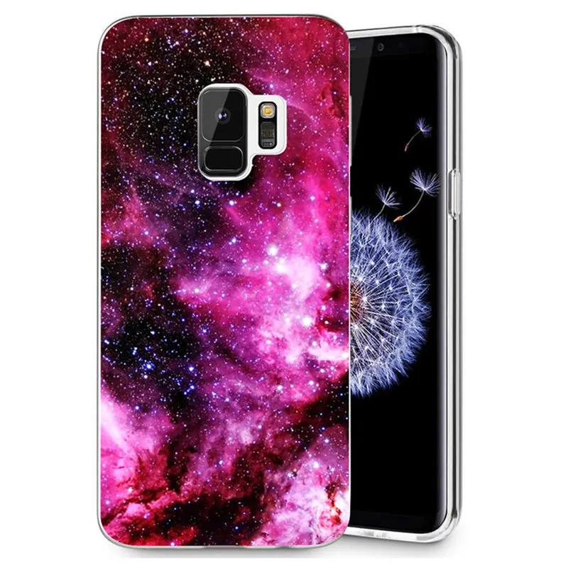 For Samsung Galaxy S3 S9 S9Plus S8 Plus S7 edge Note 8 Clear TPU Soft singularity starry sky pattern Case Fundas R036 |