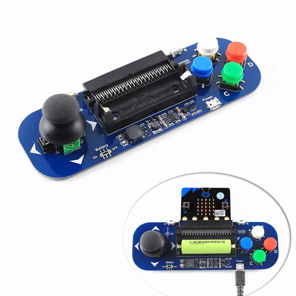 

5V Gamepad Module with Buzzer onboard for BBC Micro:bit Microbit Joystick & Buttons RCmall FZ3205