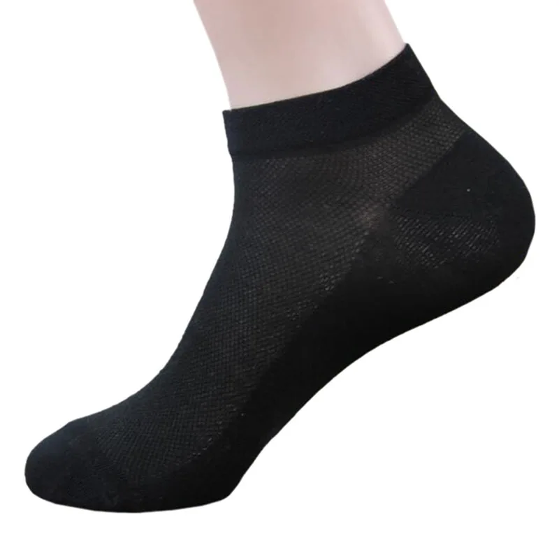 

10 Pairs/lot Package Male Summer Light Socks Stripe Cotton Short Sock Wholesale White Black Dark blue Socks