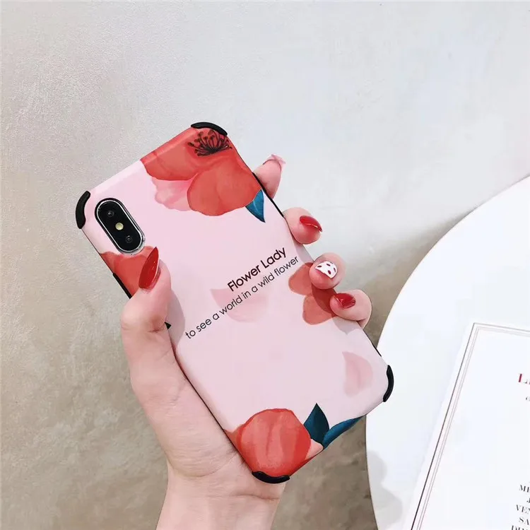 Ретро книги по искусству письмо цветок корейский чехол для iPhone X Xs XR XSmax 7 Puls 6 S 8