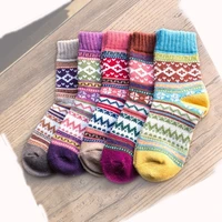 peonfly winter rabbit wool funny socks women keep warm socks woman socks thickening thick thread socks 5pairslot