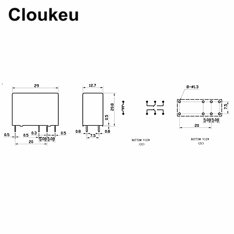 

HK14FD-DC12V-SHG 5A Relay DIP8