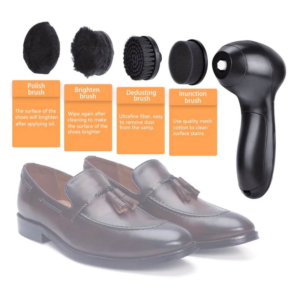 

Home Mini Electric Shoe Brush Handhold Leather Shoes Brush Magic Cleaning Tool for Travel Shoe Polisher Cleaning Accessories