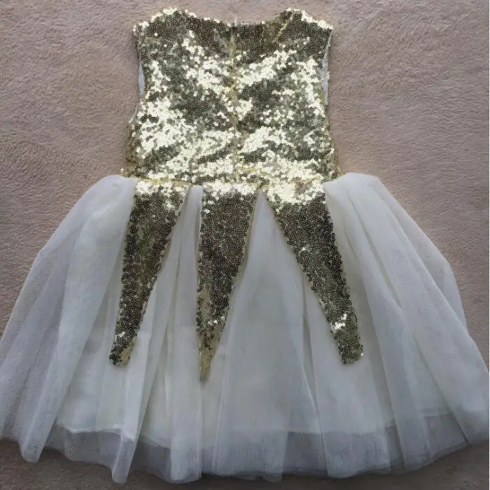 children girls xmas sequins tutu dress toddler gauze gold sequin party costume little ins fashion vestido | Детская одежда и обувь