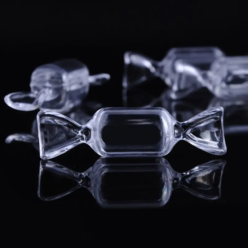 Креативные прозрачные коробки в форме конфет мини пластиковый держатель для