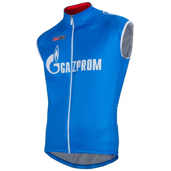 Windstopper 2016 Команда Газпрома без рукавов велосипедная куртка жилет одежда для
