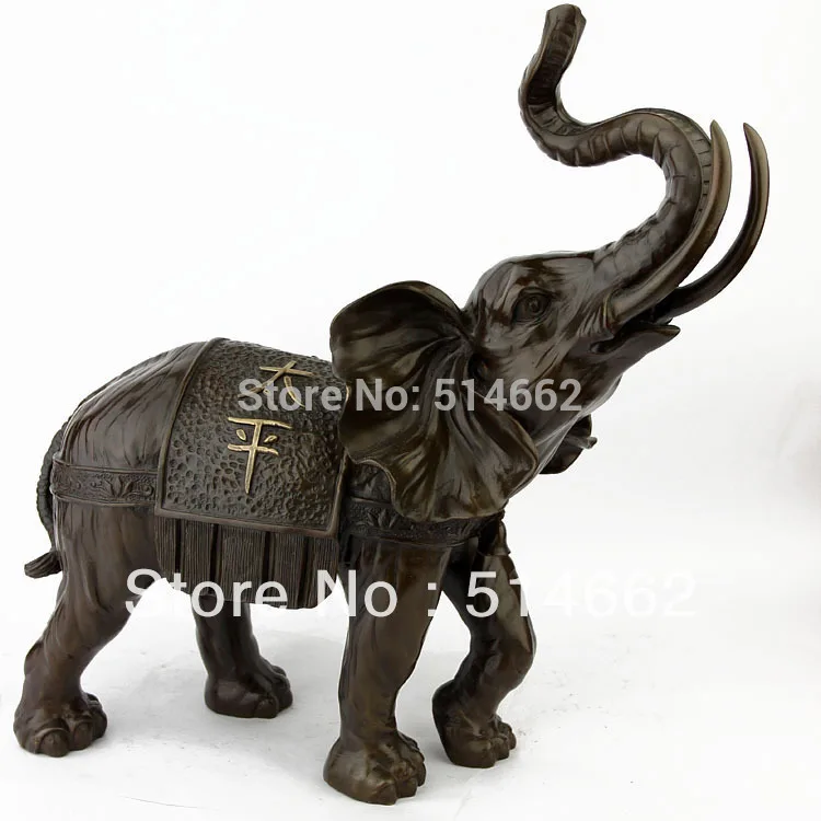 

FengShui Brass Pair Of Tai Ping Elephant statues