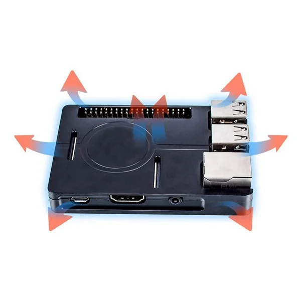 Тонкий алюминиевый сплав металлический корпус с ЧПУ запасные части для Raspberry Pi 3B