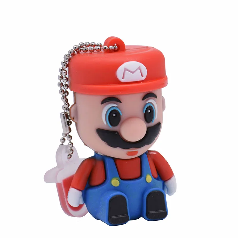 B JASTER Super Mario USB флэш-накопитель Флешка в форме героя мультика Флешка 4 ГБ/8 ГБ/16 ГБ/32 ГБ/64 ГБ USB 2,0 карта памяти u диск модные подарки - Цвет: B