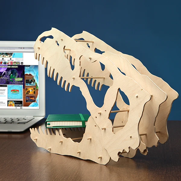 Динозавры модель черепа фанера DIY Science 3D собранная игрушка Развивающие детские