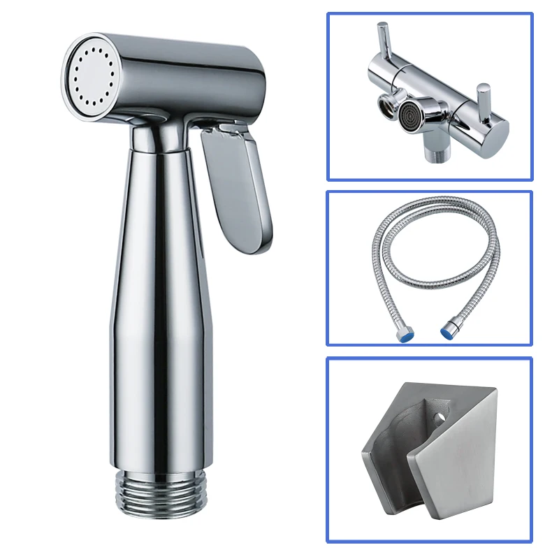 IVRICH Латунь Биде Душ опрыскиватель комплект ванная комната ручной Туалет Shattfa с Т