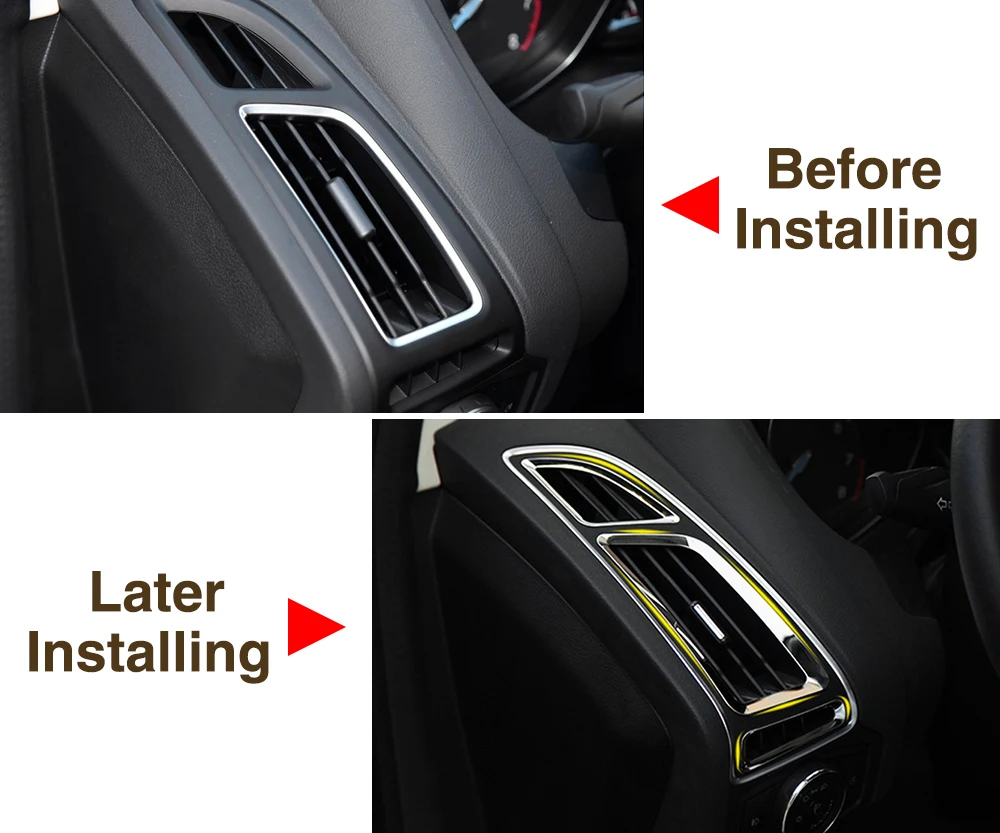 Автомобильный Стайлинг Высококачественная отделка из нержавеющей стали