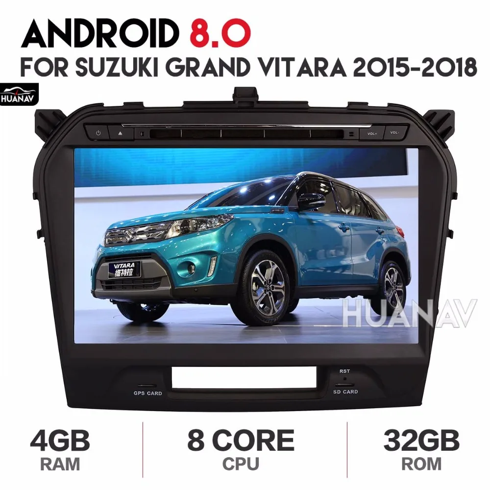 Автомагнитола 2 din с DVD плеером GPS навигацией и для Suzuki Grand Vitara 2015 2018 головное
