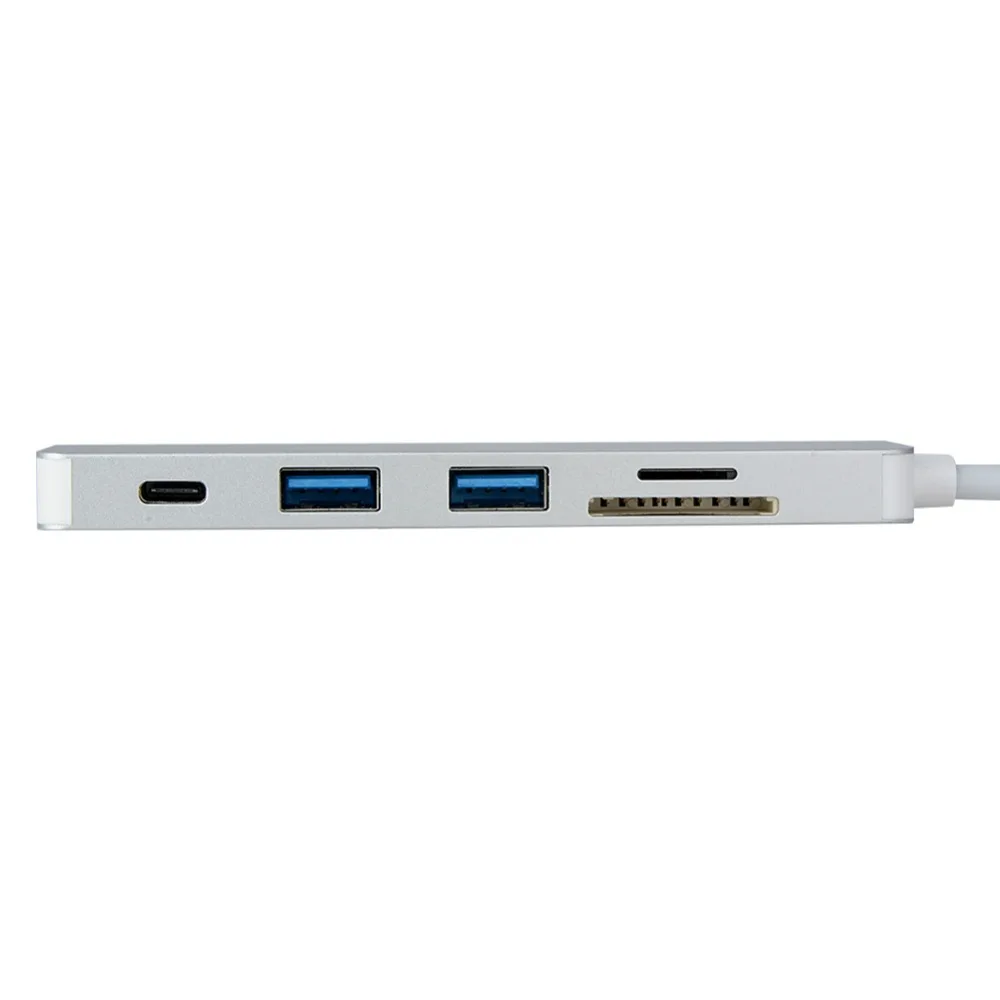 Хит продаж 5 в 1 Type C USB 3 0 концентратор с 2 портами SD TF кардридер PD зарядный адаптер