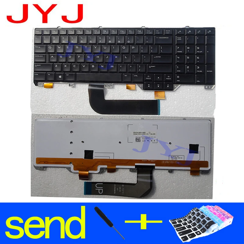 Новая клавиатура для ноутбука Dell Alienware M17X R5 M18 R3 отправить прозрачную защитную