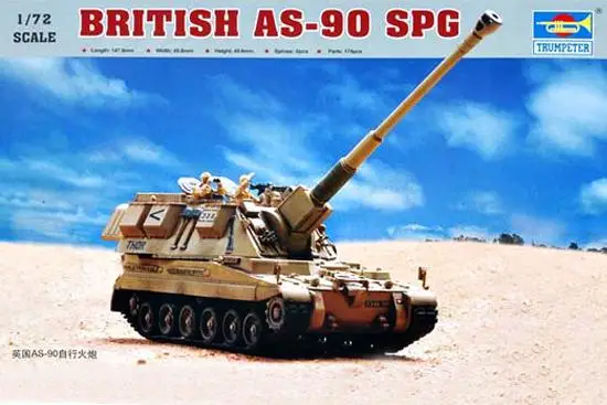 Модель самоходного пистолета Trumpeter 1/72 UK AS-90 Игрушечная модель | Игрушки и хобби