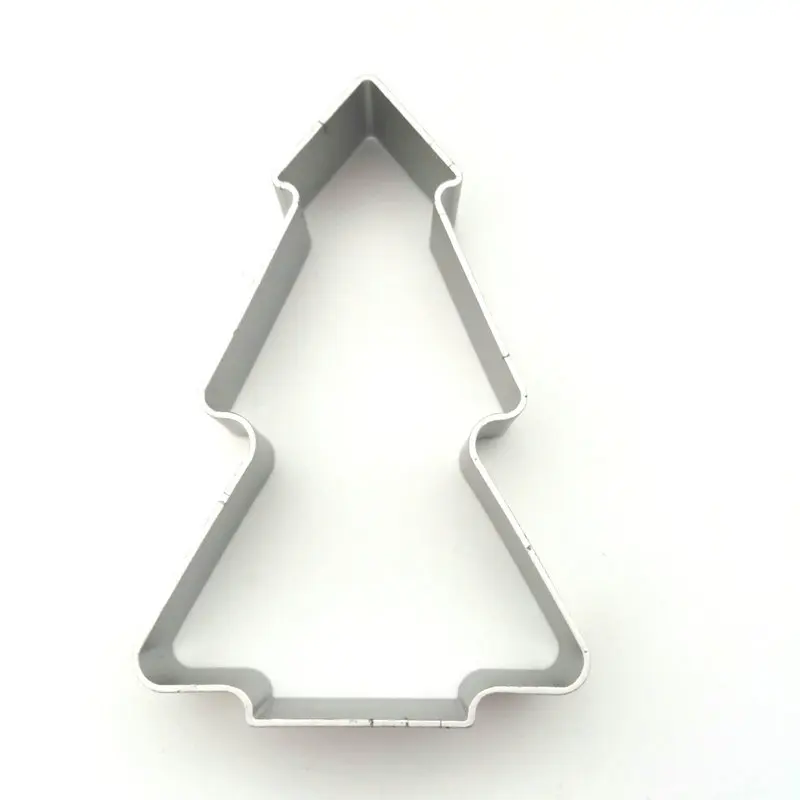 5pcs Butterfly Cat Gingerbread Man Christmas Tress Metal Cookie Cutters Aluminium Alloy Biscuit Mold Cake Decorating Tools | Дом и сад