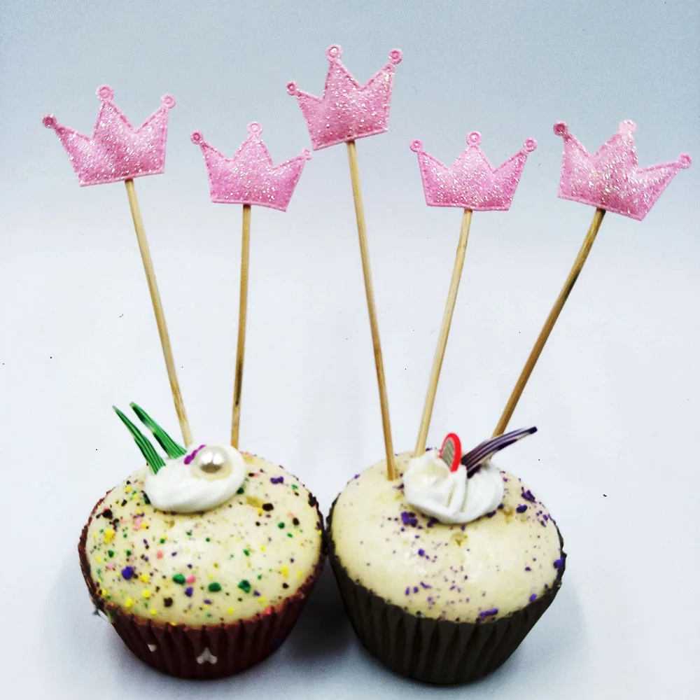 5 шт./компл. и красочная Корона Свадебная чашки торт сверху детский душ День