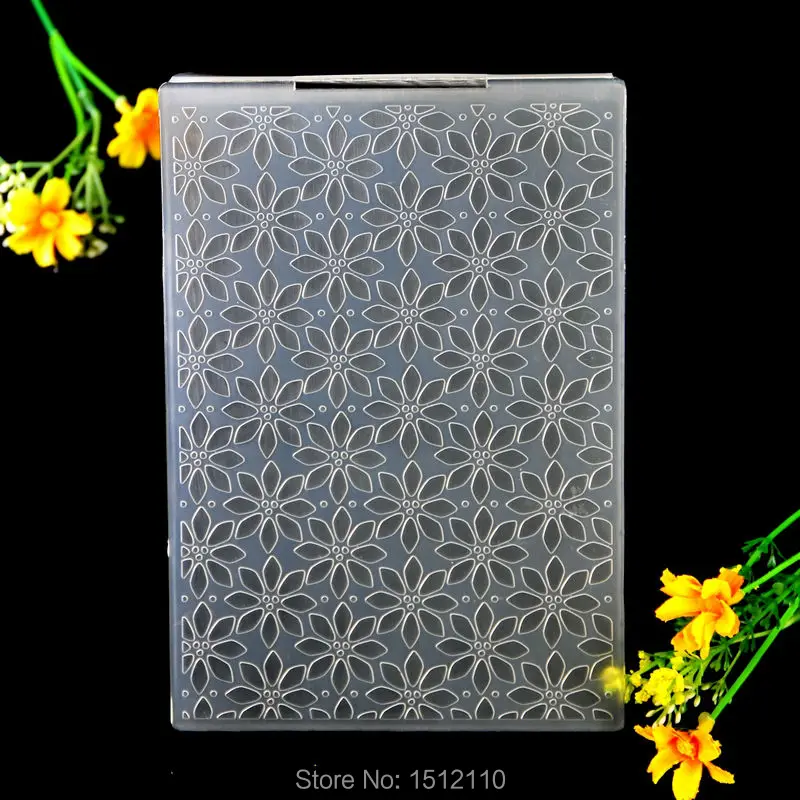 Пластиковая папка для тиснения с цветами скрапбукинга альбом сделай сам