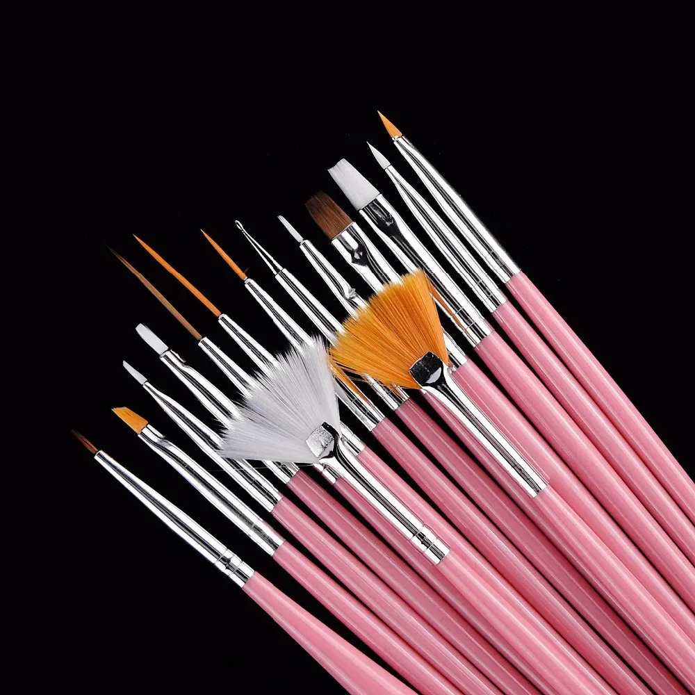 Гель лак для ногтей щетки полировки инструменты нанесения точек украшения