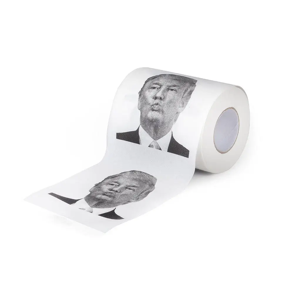 1 рулон туалетной бумаги Дональда Трампа, игровой рулон Забавный розыгрыш смешной подарок