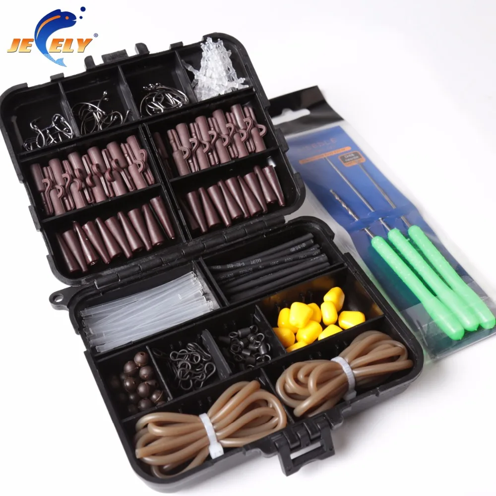 1 комплект рыболовных снастей для ловли карпа набор стопор крючок Вертлюг рукав