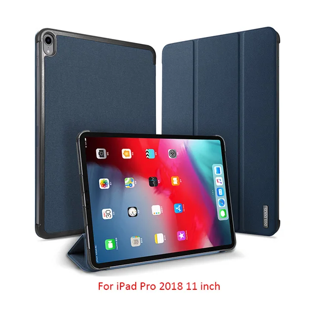 Blue Магнитный чехол DUX DUCIS для iPad Pro 11, кожаный флип-чехол для iPad Pro 11 12,9 дюймов, защитный чехол для планшета Etui, новинка - Цвет: Blue