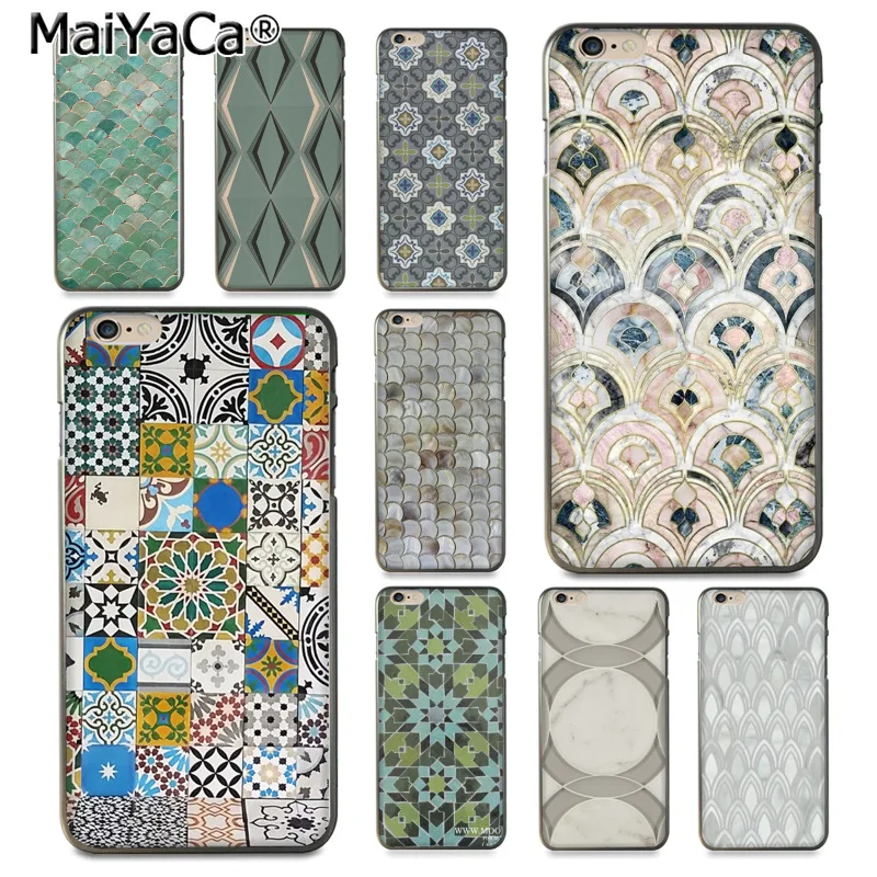 MaiYaCa Марокко Арт Деко плитка карта Алмазные Весы мягкий чехол для телефона iPhone 8 7 6